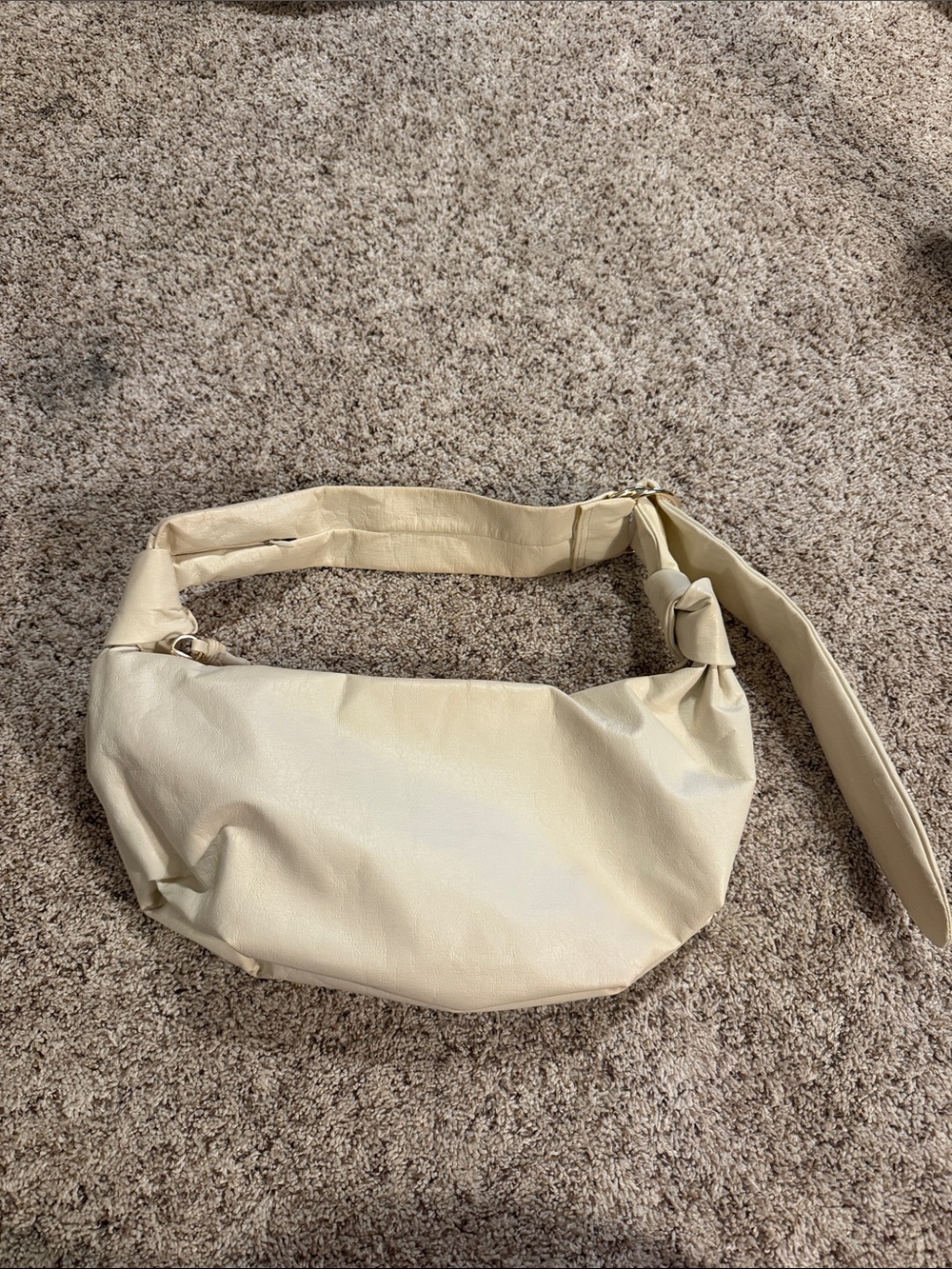Athleta Cream Shoulder Hobo Bag